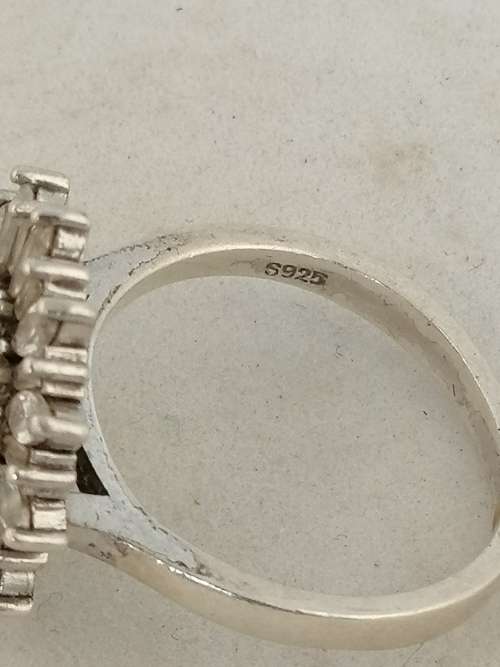 Silver and Cubic Zirconia Ring