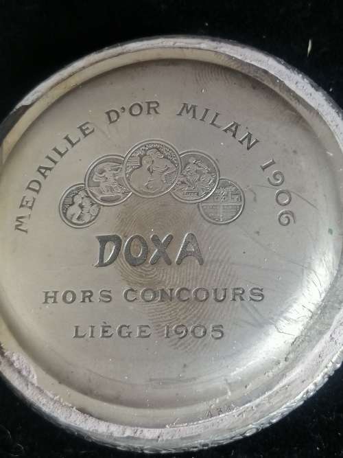 MASSIVE ANTIQUE DOXA ANTI MAGNETIQUE POCKET WATCH 1905