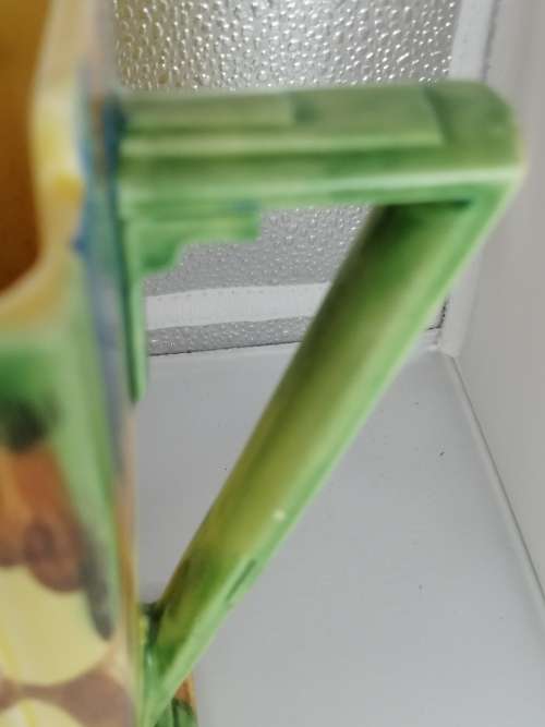 A RARE FIND !!!! WADE HEATH CASTILE 15 ART DECO ANGULAR HAND PAINTED JUG