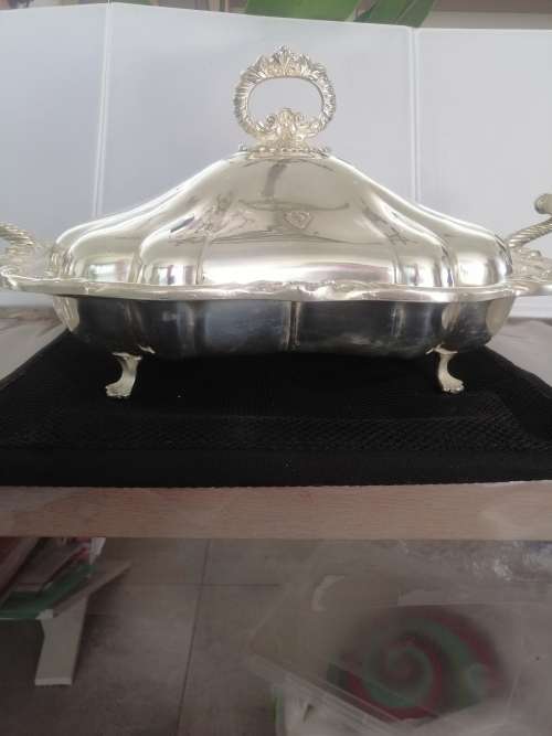 A SPECTACULAR AMERICAN SILVER PLATED TUREEN