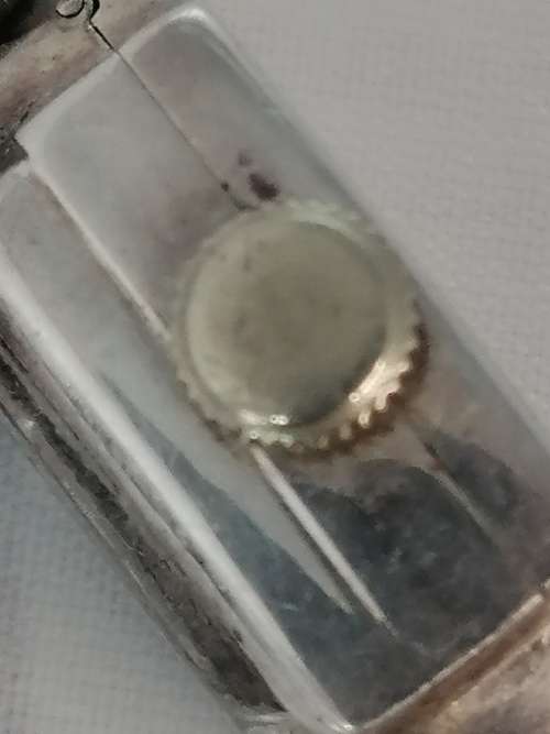 EXTREMELY SOUGHT AFTER RARE KNOLL PREGIZER ART DECO SILVER WITH RED PASTE LADIES COCKTAIL WATCH