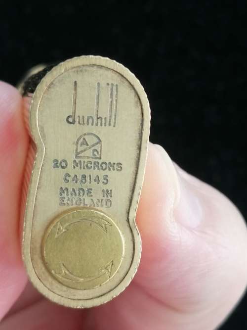 A VINTAGE DUNHILL S TYPE `ROLLAGAS`` GOLD PLATED LIGHTER, CIRCA 1978