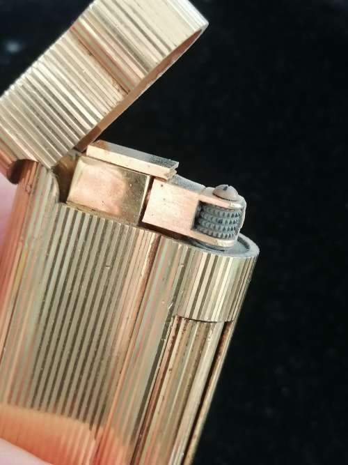 A VINTAGE DUNHILL S TYPE `ROLLAGAS`` GOLD PLATED LIGHTER, CIRCA 1978