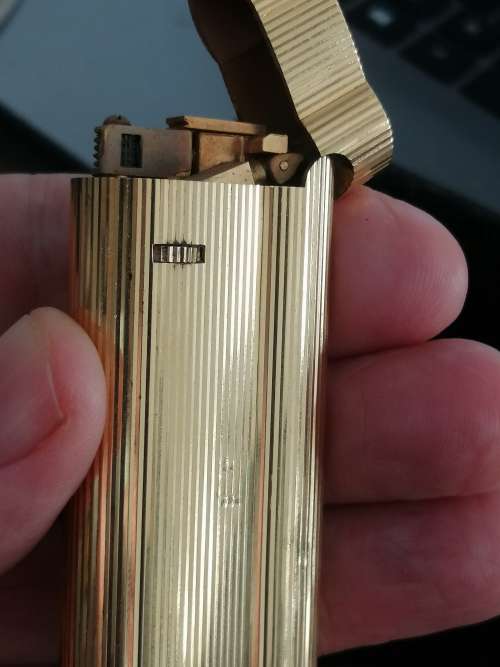 A VINTAGE DUNHILL S TYPE `ROLLAGAS`` GOLD PLATED LIGHTER, CIRCA 1978
