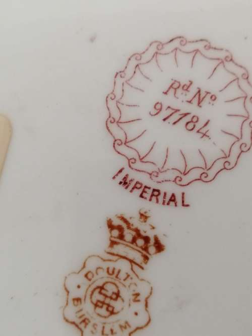 A RARE AND SPECIAL ORNATE DOULTON BURSLEM IMPERIAL CABINET PLATE
