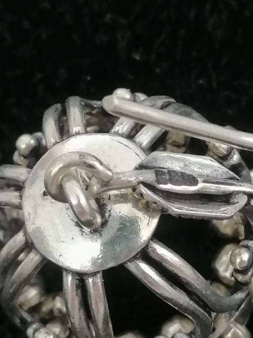 RESERVED for AlisonStunning!! Sterling Silver Jhumka earings