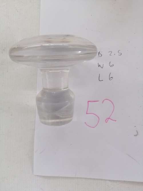A SELECTION OF GOOD QUALITY CRYSTAL/GLASS DECANTER STOPPERS, SOLD PER ITEM