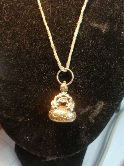 BEAUTIFUL RARE PINCHBECK CITRINE FOB