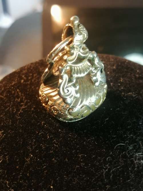BEAUTIFUL RARE PINCHBECK CITRINE FOB