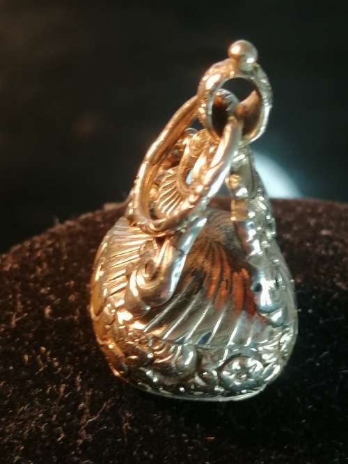 BEAUTIFUL RARE PINCHBECK CITRINE FOB