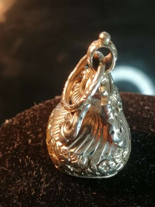 BEAUTIFUL RARE PINCHBECK CITRINE FOB