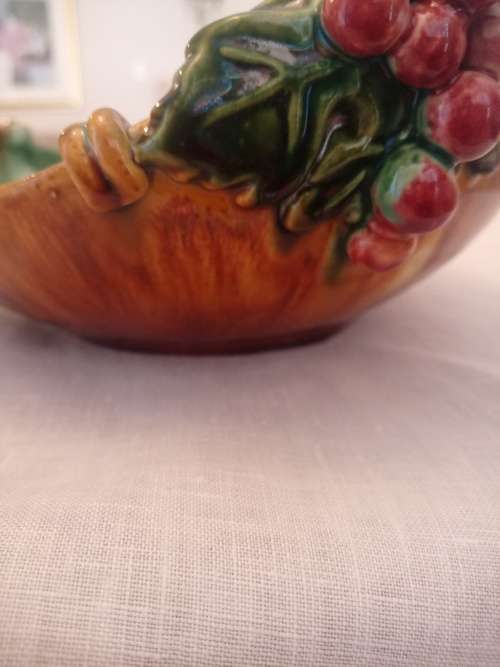 VINTAGE  1930`s ST PETER GRAZ AUSTRIAN MAJOLICA BOWL