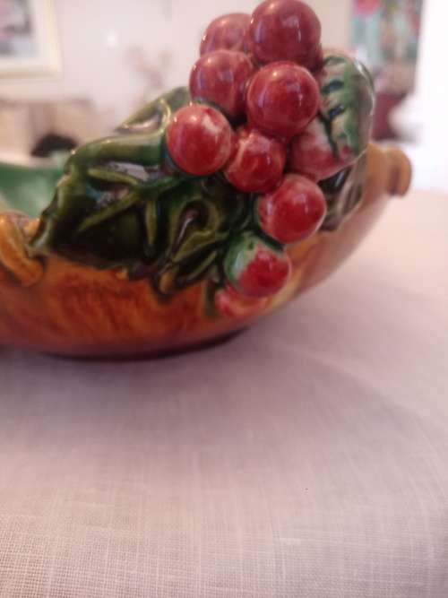 VINTAGE  1930`s ST PETER GRAZ AUSTRIAN MAJOLICA BOWL