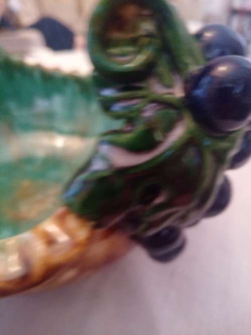 A VINTAGE 1930`s ST PETER GRAZ AUSTRIAN MAJOLICA BASKET