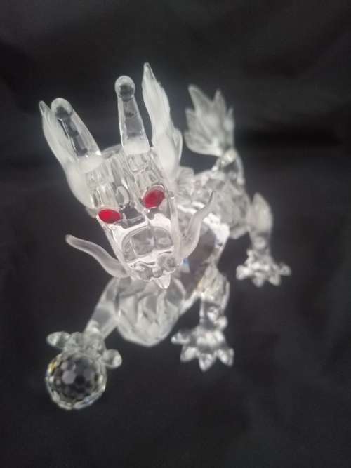 SWAROVSKI CRYSTAL DRAGON FABULOUS CREATURES WITH RED EYES