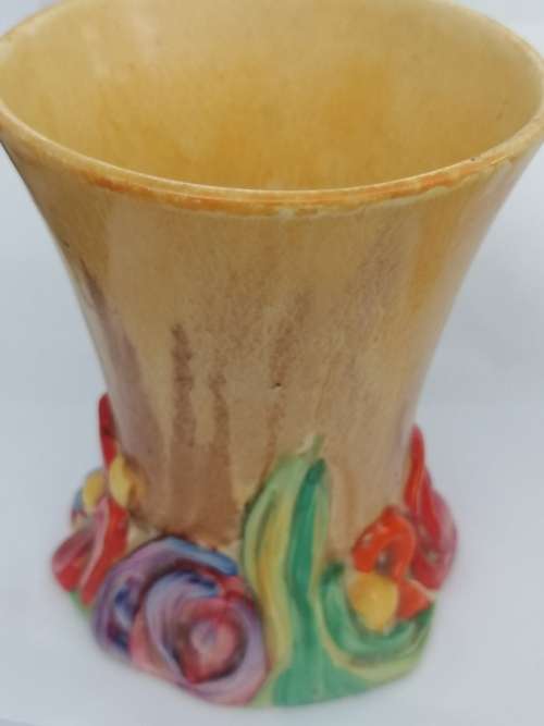 CLARICE CLIFF,MY GARDEN  PAIR OF POSY VASES