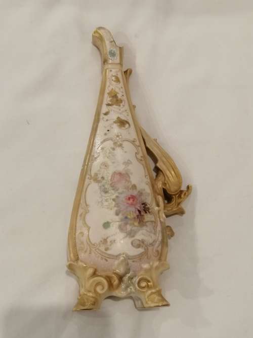 RARE DOULTON BURSLEM PORCELIAN DRAGON HANDLE EWER VASE C1886 GEORGINA WHITE