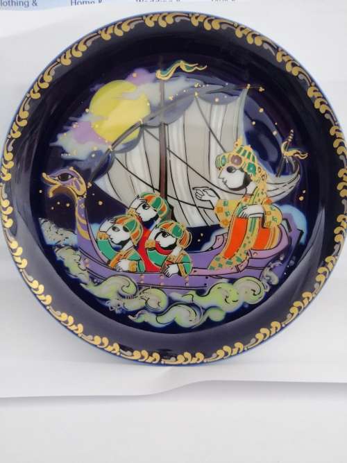 TWO VINTAGE ROSENTHAL WALL PLATE DESIGNED BY BJORN WIINBLAD CIRCA 1960