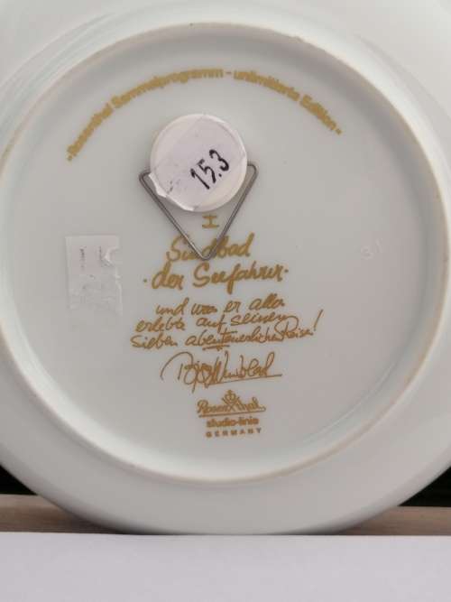 TWO VINTAGE ROSENTHAL WALL PLATE DESIGNED BY BJORN WIINBLAD CIRCA 1960