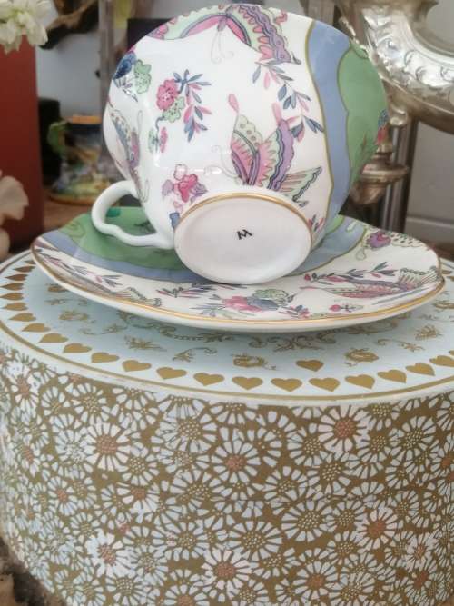A BOXED WEDGEWOOD`THE TEA STORY COLLECTION` NEVER USED CUP AND SAUCER