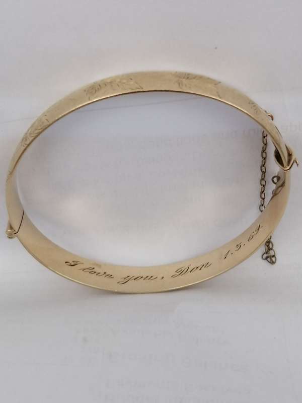 Stunning 9ct Gold ,Bronze Core Bracelet