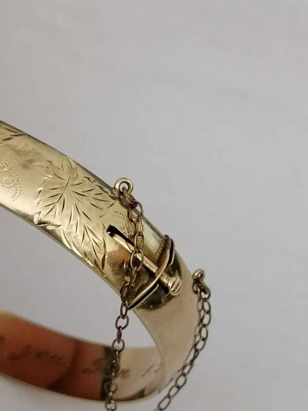 Stunning 9ct Gold ,Bronze Core Bracelet