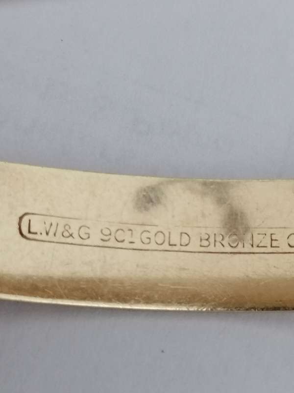 Stunning 9ct Gold ,Bronze Core Bracelet