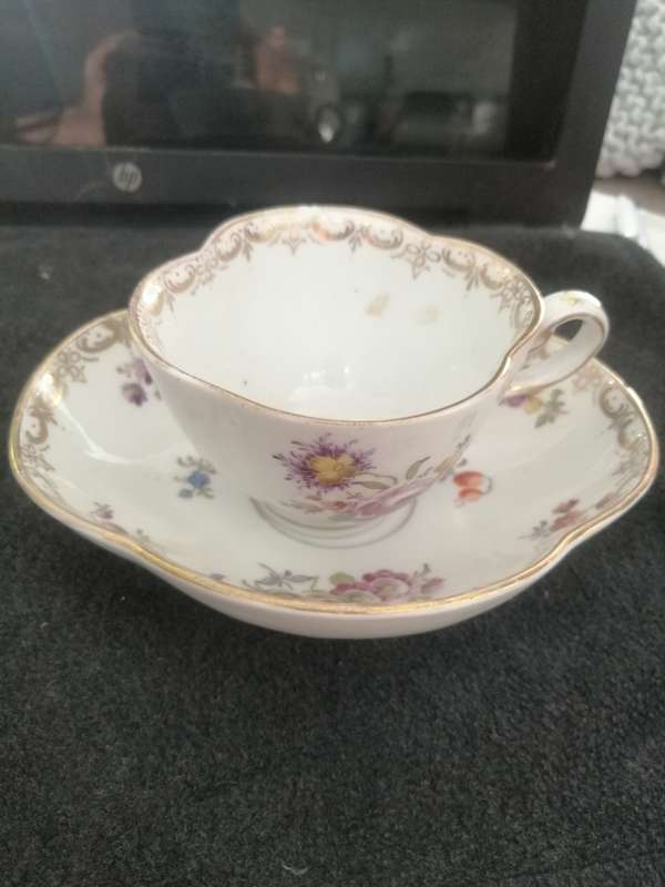 19th Century Meissen cup and saucer.
