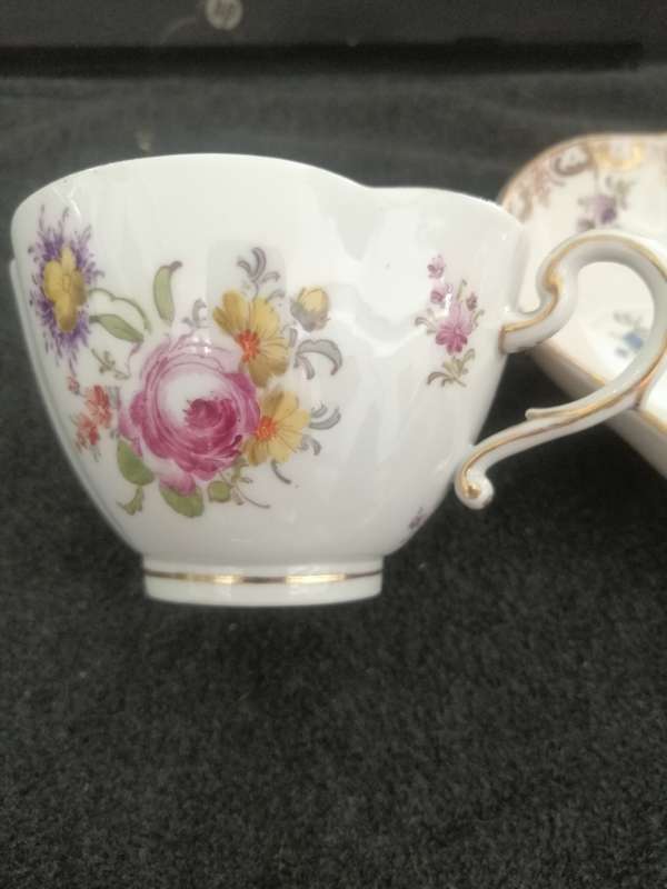 19th Century Meissen cup and saucer.