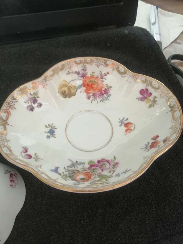 19th Century Meissen cup and saucer.