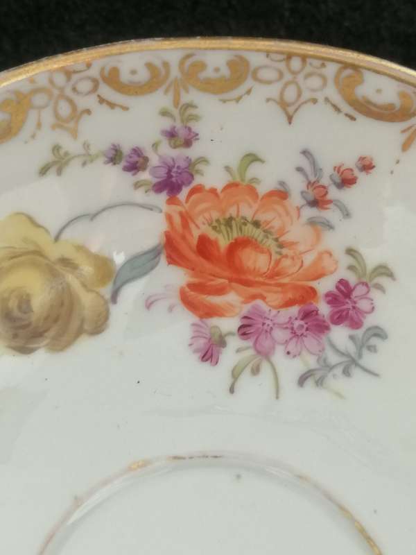 19th Century Meissen cup and saucer.