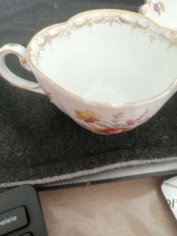 19th Century Meissen cup and saucer.