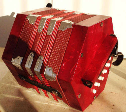 Concertina red 20 Key Palatino ( Very Good condition )