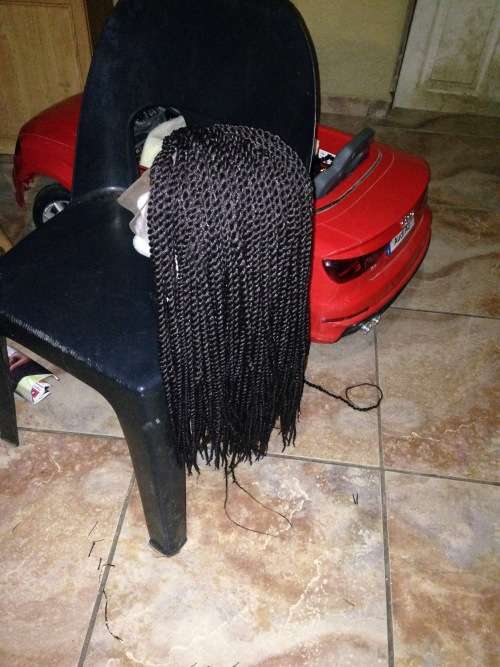 Braided dabraid-twist wig