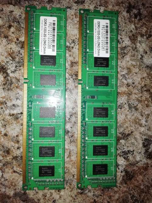 **2X DDR3 2GIG ram sticks**
