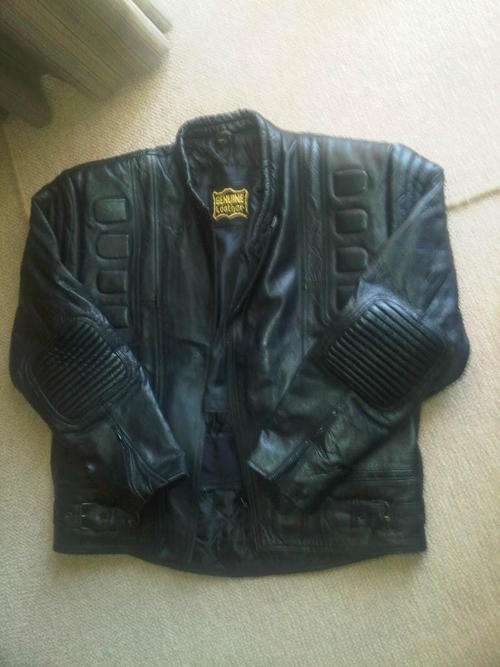 Genuine Leather Bike Jacket (Medium)