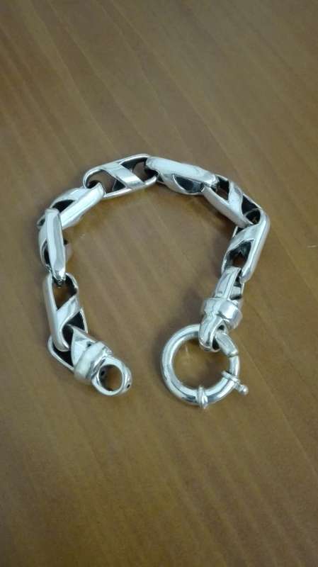 925 STERLING SILVER CHUNKY BRACELET