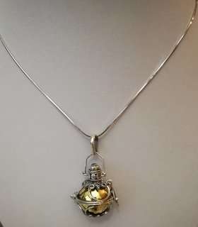 BEAUTIFUL SOLID SILVER MYSTIC BELL AND CHAIN INCLUDED
