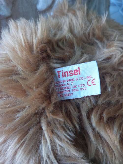 RUSS TEDDY BEAR - TINSEL