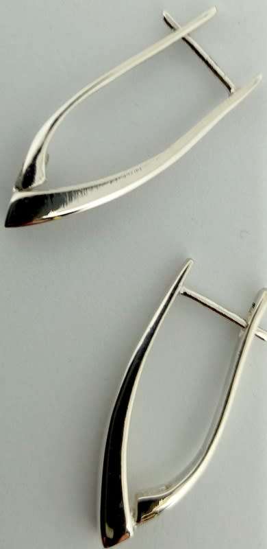 925 STERLING SILVER EARRINGS,