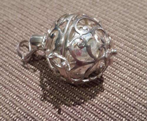 BEAUTIFUL SOLID SILVER MYSTIC BELL 2mm larger than a R5 coin