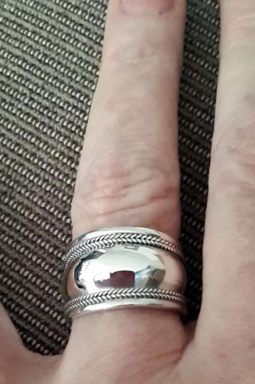 925 STERLING SILVER BROAD BAND RING