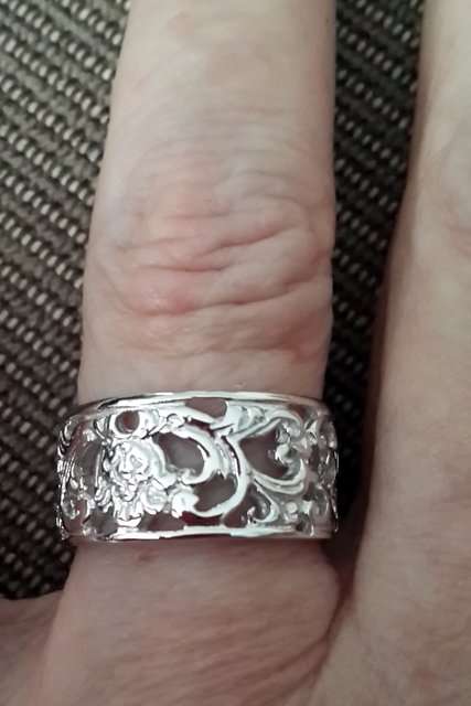 925 STERLING SILVER FILIGREE DRESS RING