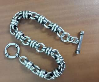 925 STERLING SILVER HEAVY BRACELET