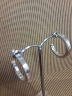 925 STERLING SILVER HOOP EARRINGS