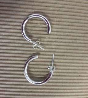 925 STERLING SILVER HOOP EARRINGS
