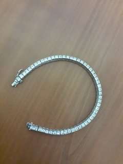 STUNNING 925 STERLING SILVER TENNIS BRACELET