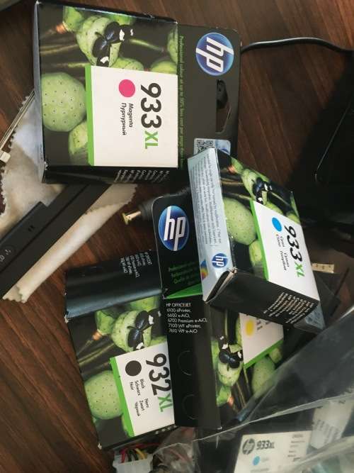 HP 932XL/933XL(M/C/Y) Combo Pack  + 4 used cartridges for free