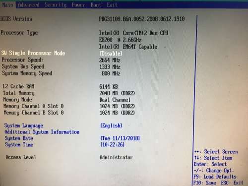 Intel Core 2 Duo 2.66Ghz 2GB Ram 120GB HDD