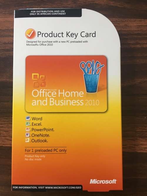 Microsoft Office Home and Business 2010 OEM
